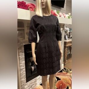 New York & Company Eva Mendes Black Damask Lined Dress Sz 8 NWT’s